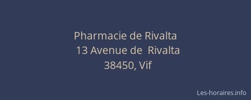 Pharmacie de Rivalta