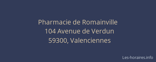 Pharmacie de Romainville