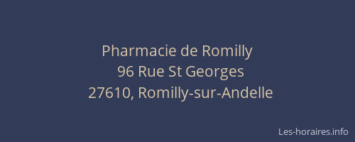Pharmacie de Romilly