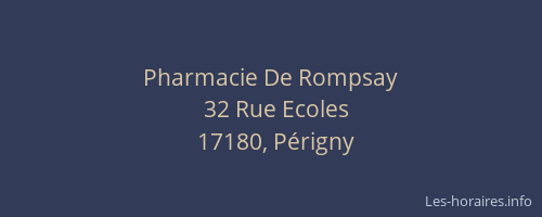 Pharmacie De Rompsay