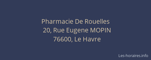 Pharmacie De Rouelles