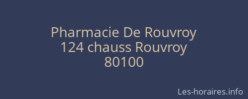 Pharmacie De Rouvroy
