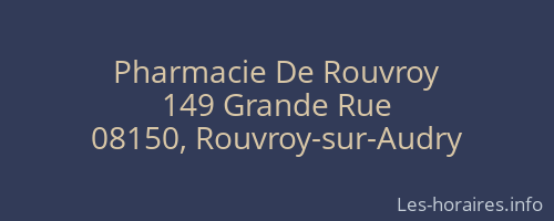 Pharmacie De Rouvroy