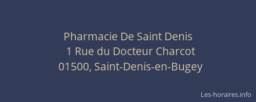 Pharmacie De Saint Denis