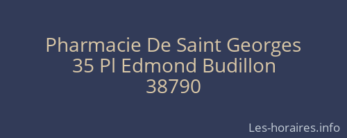 Pharmacie De Saint Georges