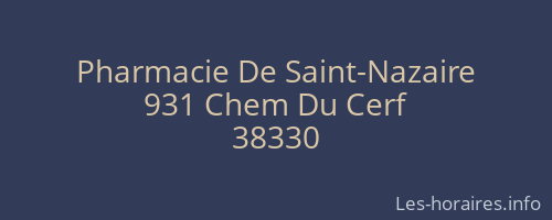 Pharmacie De Saint-Nazaire
