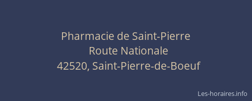 Pharmacie de Saint-Pierre