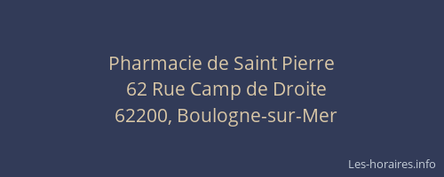 Pharmacie de Saint Pierre