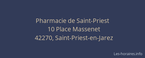 Pharmacie de Saint-Priest