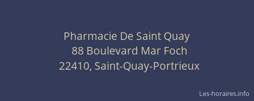Pharmacie De Saint Quay