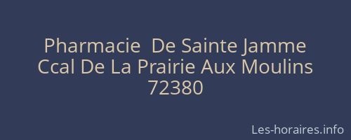 Pharmacie  De Sainte Jamme