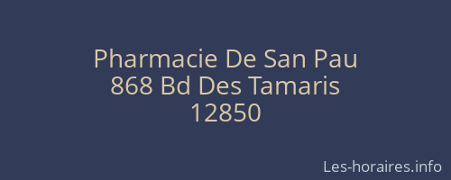 Pharmacie De San Pau