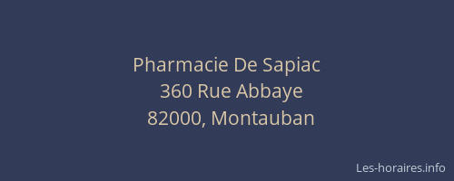 Pharmacie De Sapiac