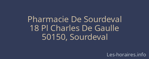 Pharmacie De Sourdeval