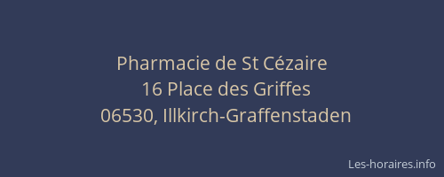Pharmacie de St Cézaire