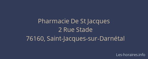 Pharmacie De St Jacques