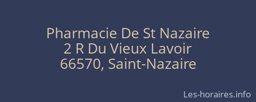 Pharmacie De St Nazaire