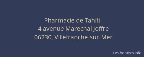 Pharmacie de Tahiti