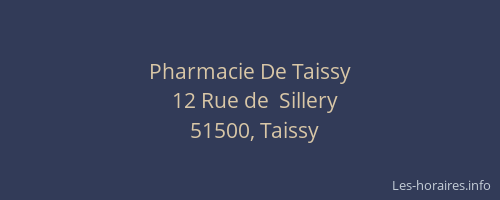 Pharmacie De Taissy