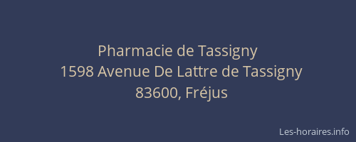 Pharmacie de Tassigny
