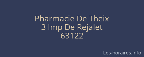 Pharmacie De Theix