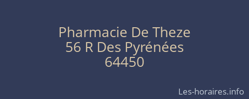 Pharmacie De Theze