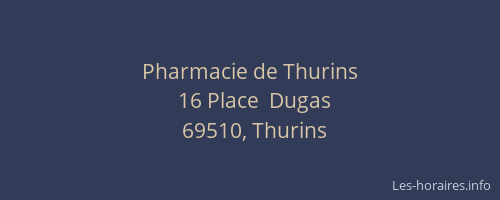 Pharmacie de Thurins