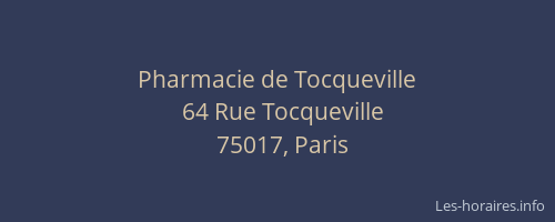 Pharmacie de Tocqueville