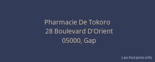 Pharmacie De Tokoro