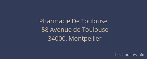 Pharmacie De Toulouse