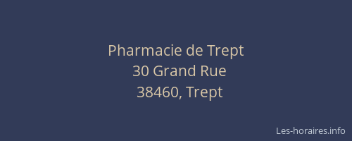Pharmacie de Trept