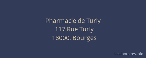 Pharmacie de Turly