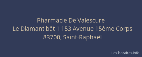Pharmacie De Valescure