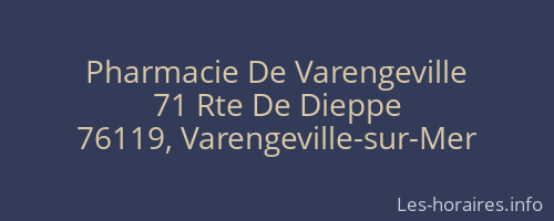 Pharmacie De Varengeville