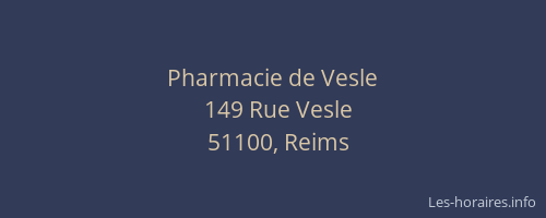 Pharmacie de Vesle