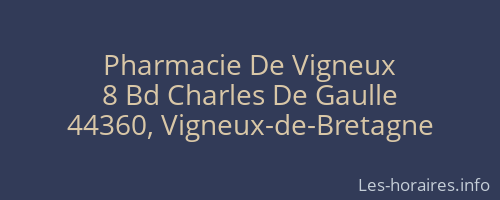 Pharmacie De Vigneux