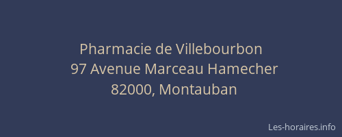 Pharmacie de Villebourbon