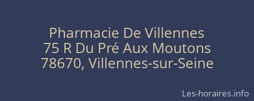 Pharmacie De Villennes