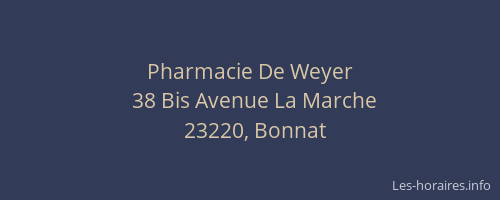 Pharmacie De Weyer