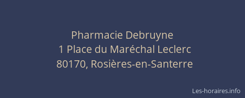Pharmacie Debruyne