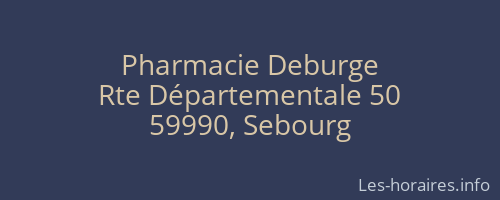 Pharmacie Deburge