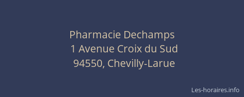 Pharmacie Dechamps