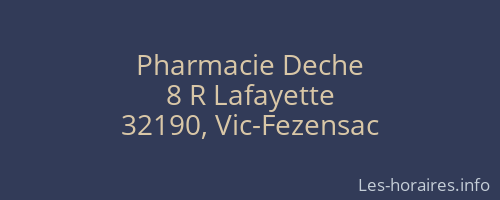 Pharmacie Deche
