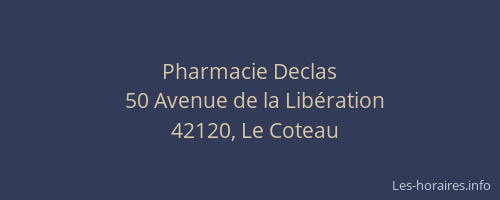 Pharmacie Declas