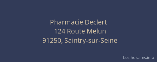 Pharmacie Declert