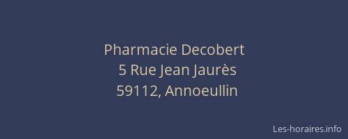 Pharmacie Decobert