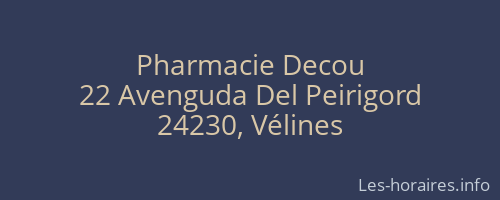 Pharmacie Decou