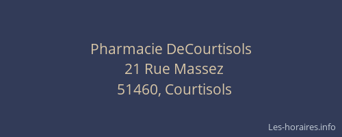 Pharmacie DeCourtisols