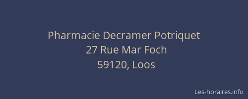 Pharmacie Decramer Potriquet