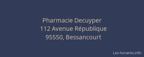 Pharmacie Decuyper
